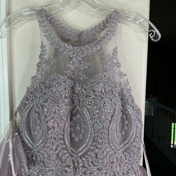 Nox Anabel Sparkly Lace Applique Bodice Tulle Cocktail Mini Dress-New Size S - Picture 5 of 12